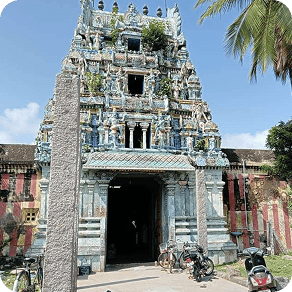 Ornate temple doorway with sculptures